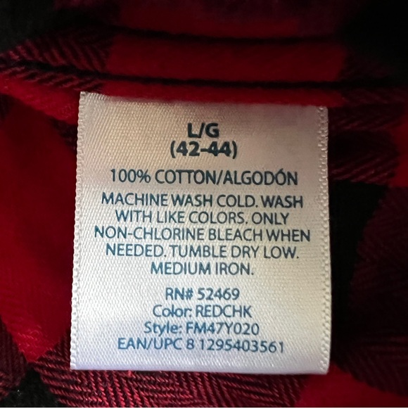 Faded Glory Men’s Long Sleeve Button Up Plaid‎ Shirt XL Lot Bundle of 3 - Picture 9 of 16